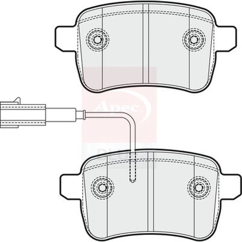 Apec Rear Brake Pad Set PD3711
