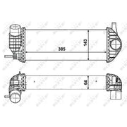NRF Intercooler (Charge Air Cooler) 30468