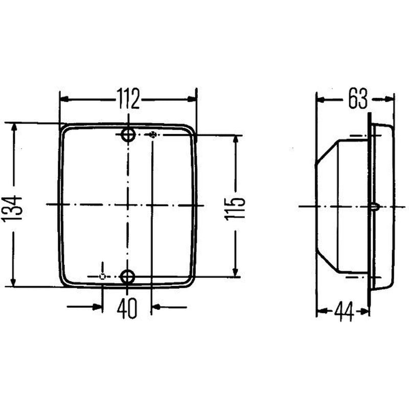 Hella Direction Indicator Light Right Rear 2BA 003 236-541