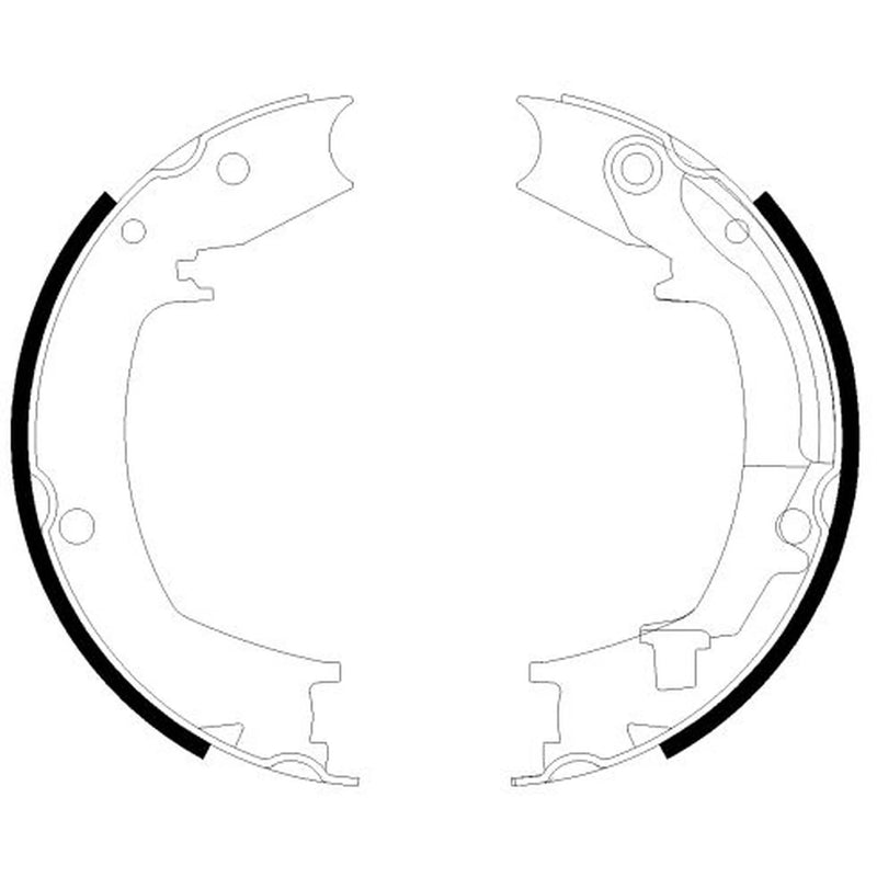 Textar Parking Brake Shoe Set 91066400