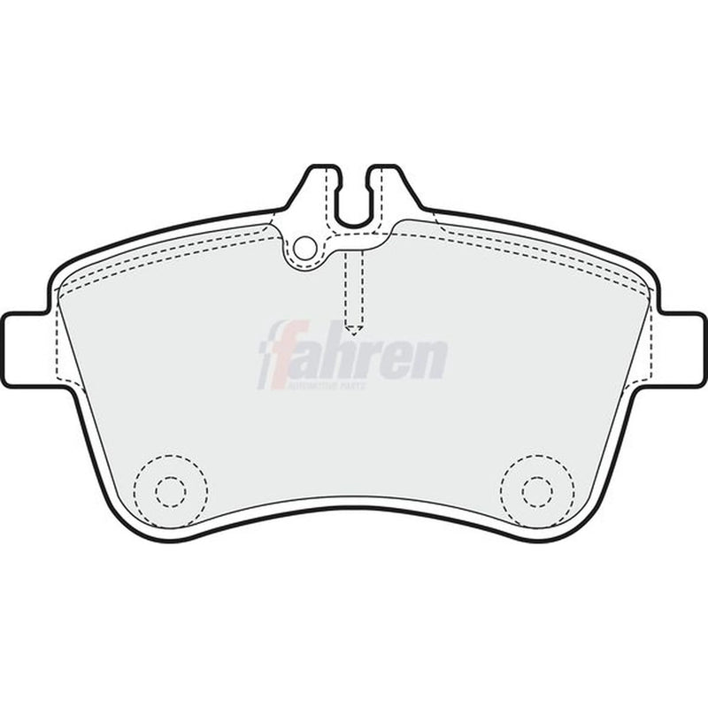 Fahren Front Brake Pad Set fits Mercedes-Benz A-Class 2004-2012