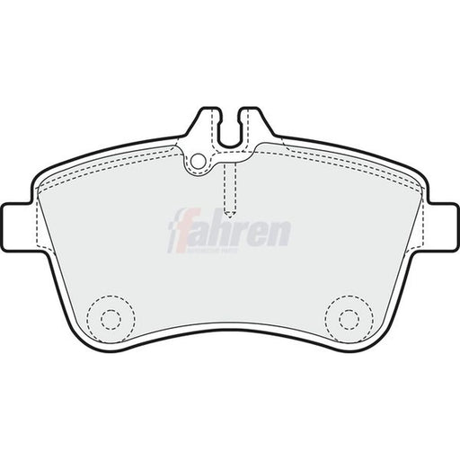 Fahren Front Brake Pad Set fits Mercedes-Benz A-Class 2004-2012