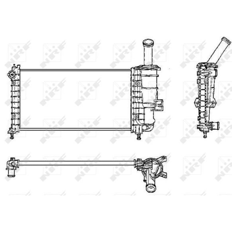 NRF Engine Radiator 53230