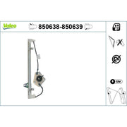 Valeo Electric Window Regulator Lifter Left Rear 850638