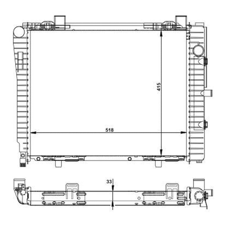 NRF Engine Radiator 50593