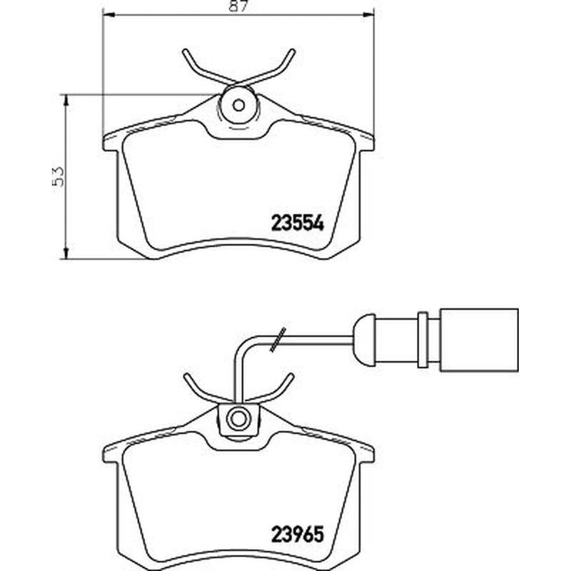 Mintex Rear Brake Pad Set MDB2118