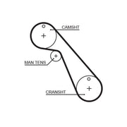 Gates Timing Belt Cambelt 99 Teeth 5209