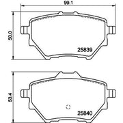 Mintex Rear Brake Pad Set MDB3401