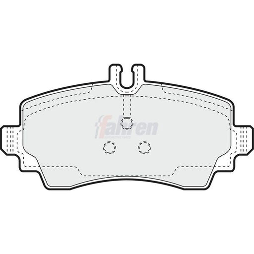 Fahren Front Brake Pad Set FBP3125
