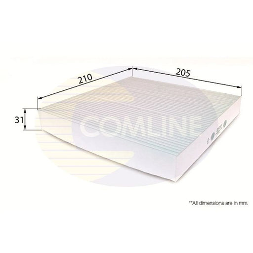 Comline Cabin Air Filter (Pollen Filter) EKF192