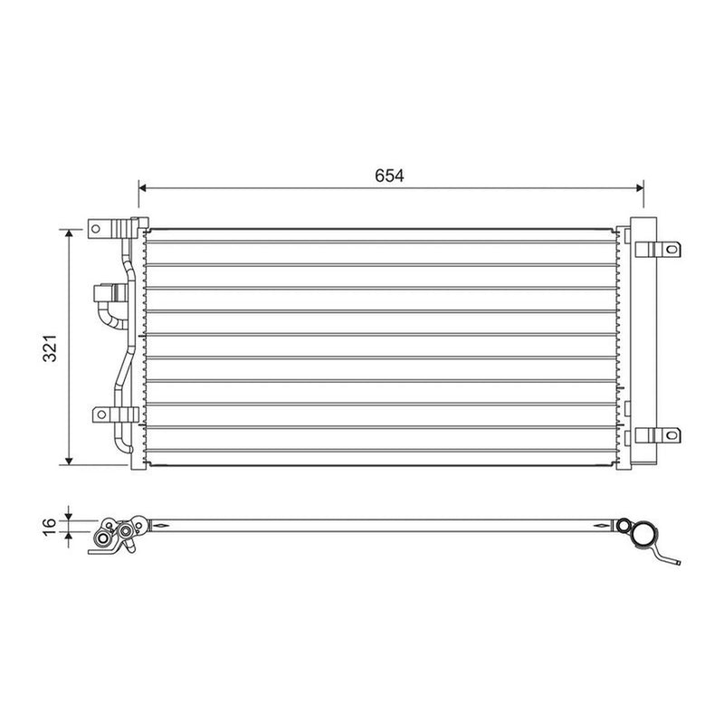 Valeo Air Conditioning Condenser 822702