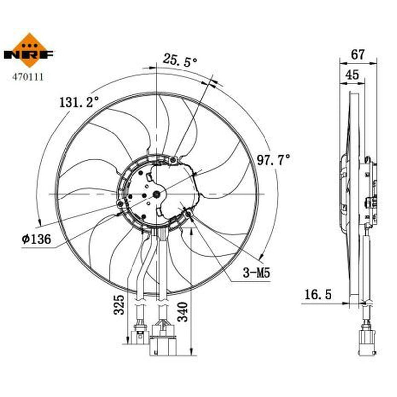 NRF Engine Cooling Fan 470111
