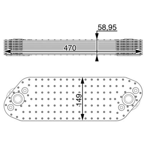 Mahle Engine Oil Cooler CLC 16 000P
