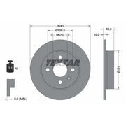 Textar 2 x Solid Rear Brake Discs 92092003-x2