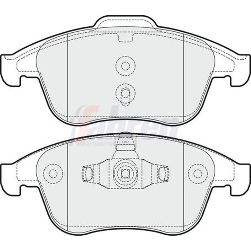 Fahren Front & Rear Brake Discs & Pads fits Renault Scénic III 2013-2016