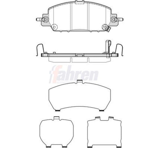 Fahren Front Brake Pad Set fits Honda Civic XI 2022 on 2.0
