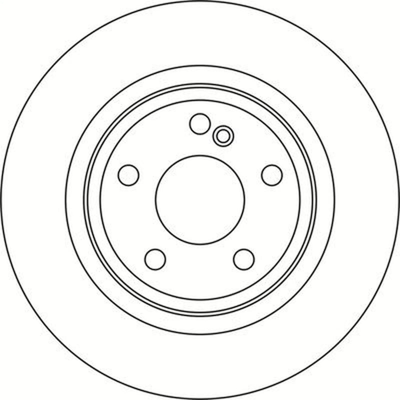 Abtex 2 x Solid Rear Brake Discs BD1937S-x2