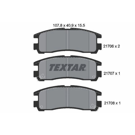 Textar Rear Brake Pad Set 2170602