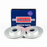 Borg & Beck 2 x Vented Front Brake Discs BBD4338-x2