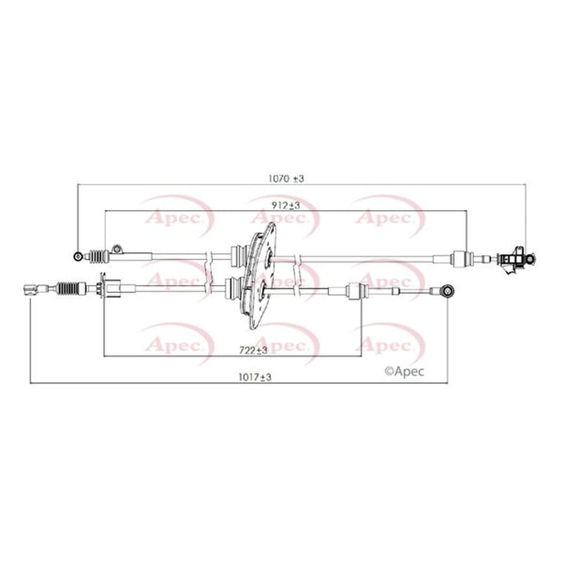 Apec Manual Transmission Cable Pull CAB7022