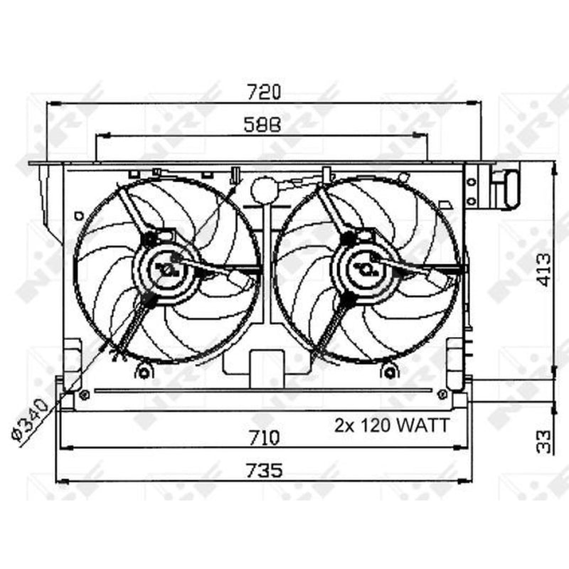 NRF Engine Cooling Fan 47051