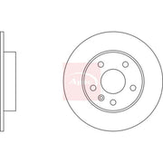 Apec 2 x Solid Rear Brake Discs DSK806-x2