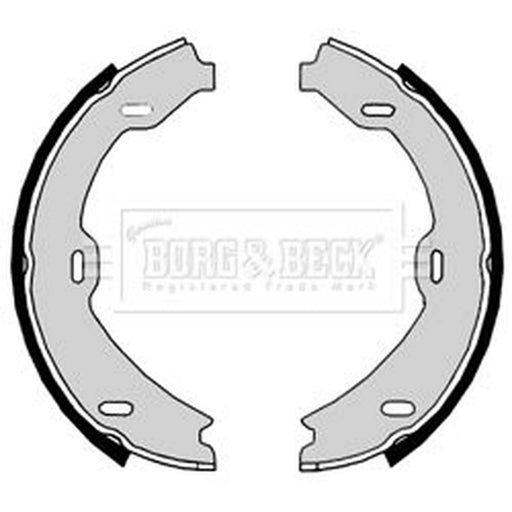 Borg & Beck Parking Brake Shoe Set BBS6372