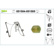 Valeo Electric Window Regulator Lifter Right Front 851585