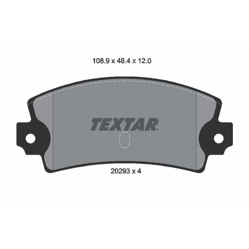 Textar Rear Brake Pad Set 2029301