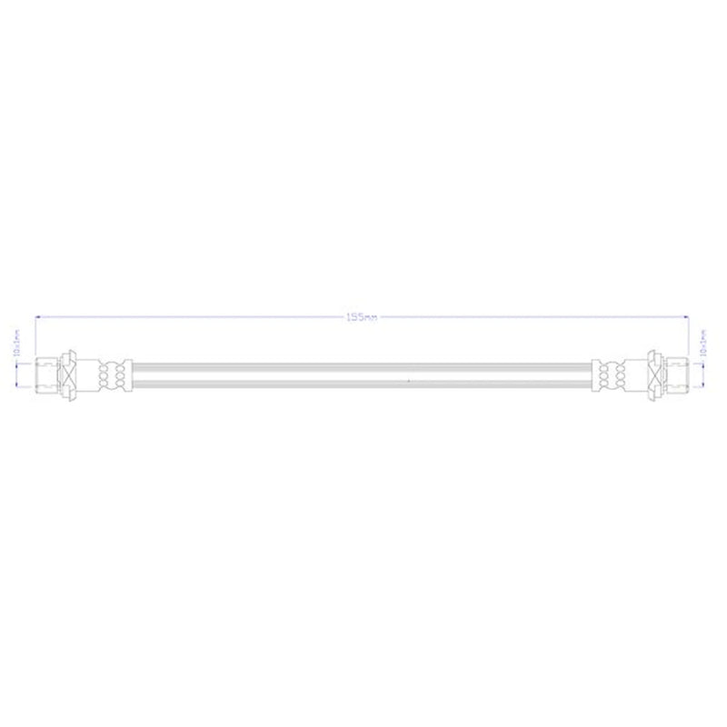 Juratek Brake Hydraulic Hose Line inner JBH1579R