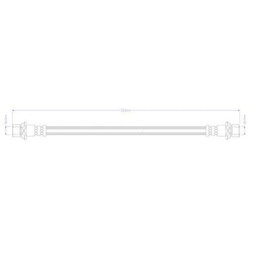 Juratek Brake Hydraulic Hose Line inner JBH1579R