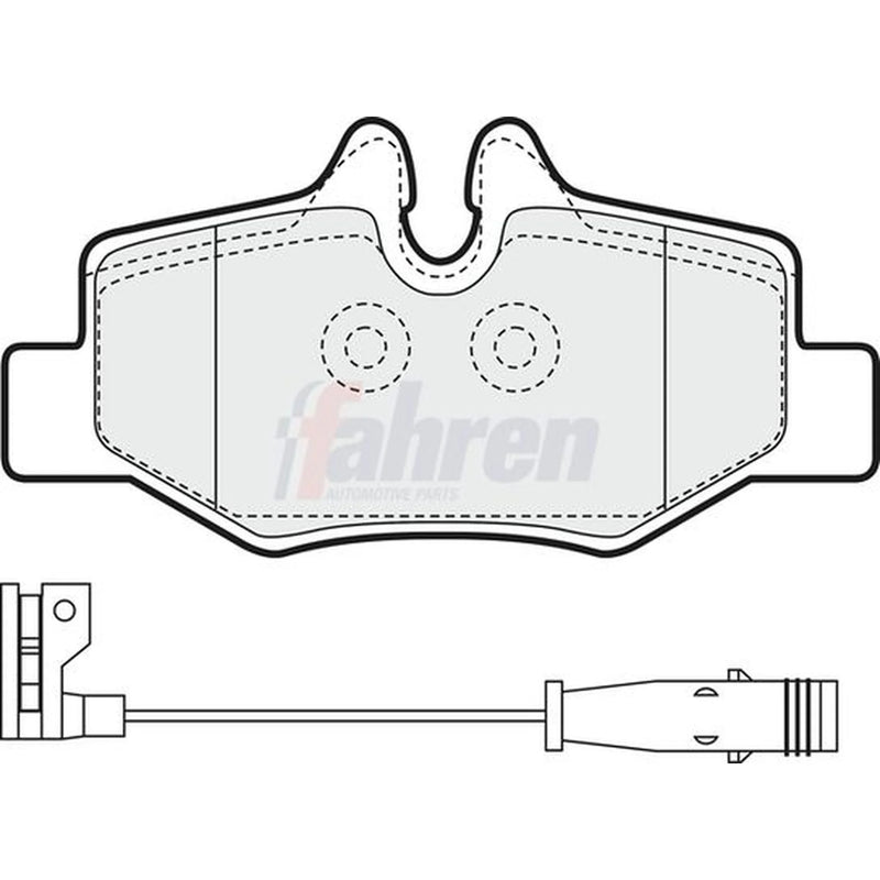 Fahren Rear Brake Pad Set fits Mercedes-Benz Viano 2003-2007