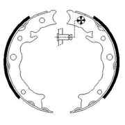 Textar Parking Brake Shoe Set 91080500