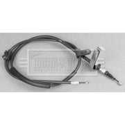 Borg & Beck Handbrake Cable Left Rear BKB3057
