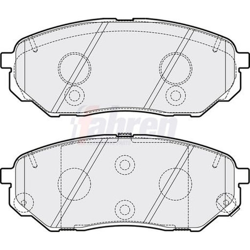 Fahren Front Brake Pad Set fits Hyundai Santa Fe IV 2018-2020 2.0 2.2