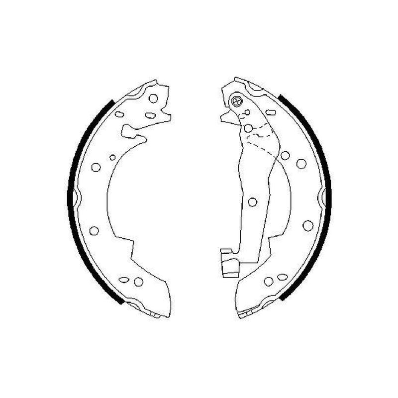 Bosch Brake Shoe Set Axle Kit 0 986 487 013