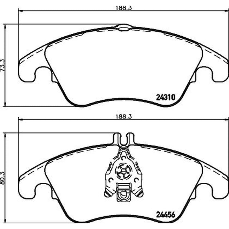 DON Front Brake Pad Set PCP1043