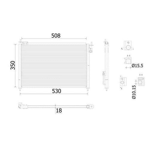 Mahle Air Conditioning Condenser AC 910 000S