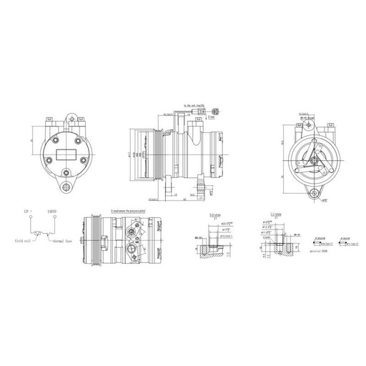 Hella Air Conditioning Compressor 8FK 366 202-061