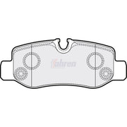 Fahren Rear Brake Pad Set fits Mercedes-Benz Eqv 2020 on 447.813 447.815