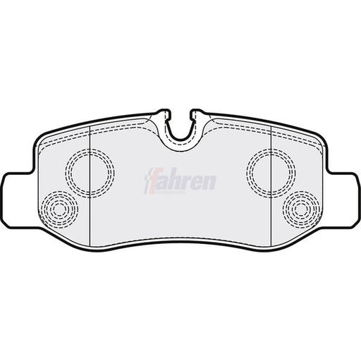 Fahren Rear Brake Pad Set fits Mercedes-Benz Eqv 2020 on 447.813 447.815