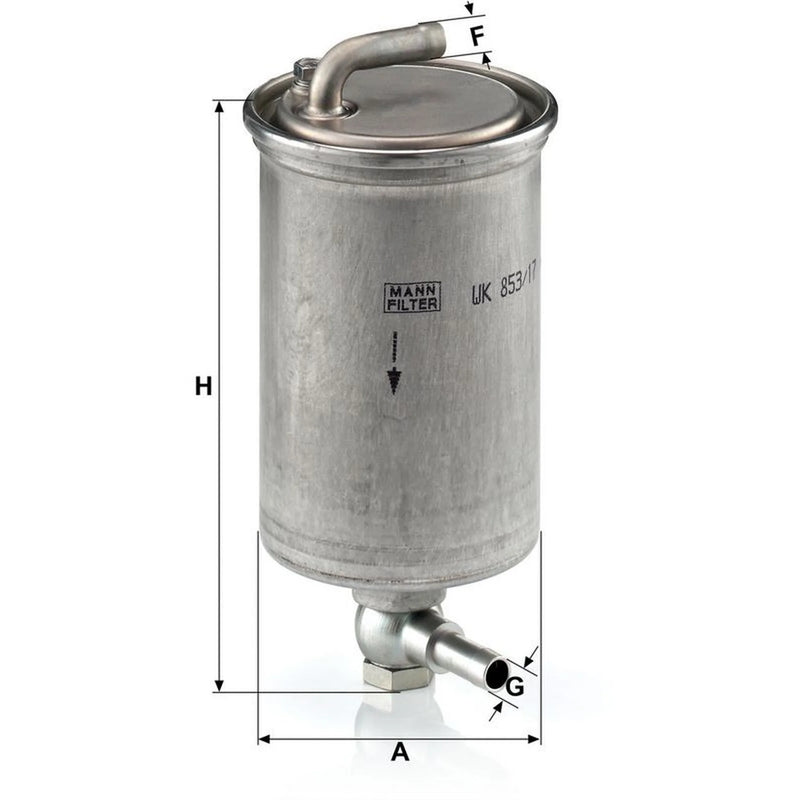 MANN-FILTER Fuel Filter Element WK 853/17