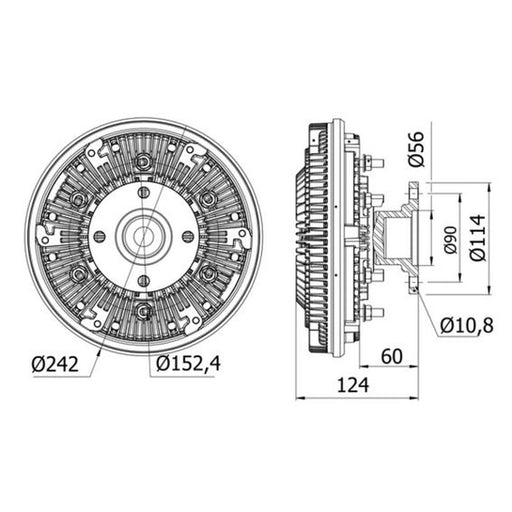 Mahle Radiator Fan Clutch CFC 32 000S