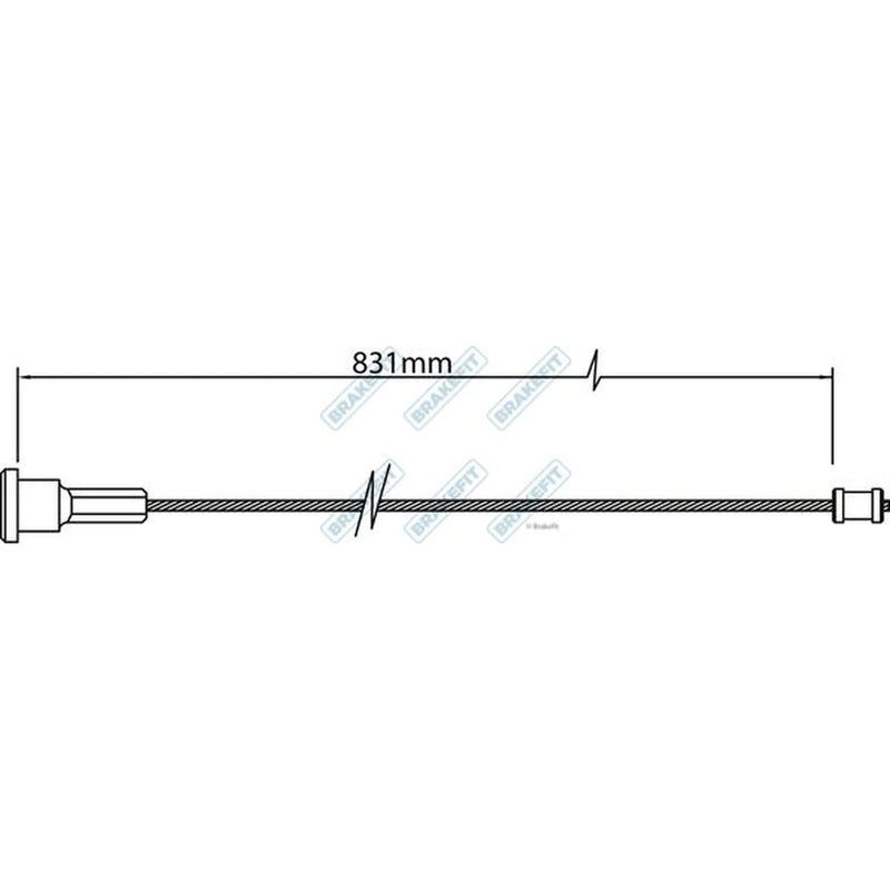 Apec Handbrake Cable Right Rear BBC3464