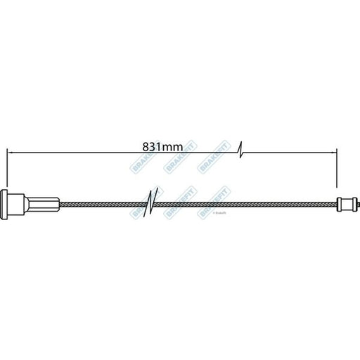 Apec Handbrake Cable Right Rear BBC3464
