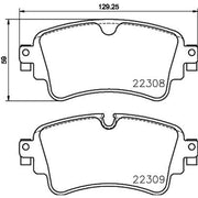 Mintex Rear Brake Pad Set MDB3850