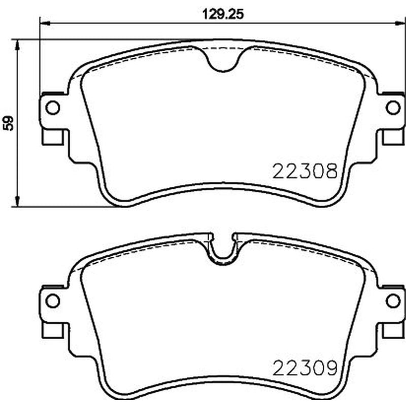 Mintex Rear Brake Pad Set MDB3850