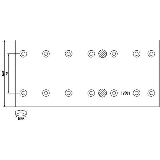 Textar Textar Cv Brake Lining Set 1735104