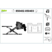 Valeo Electric Window Regulator Lifter 850403