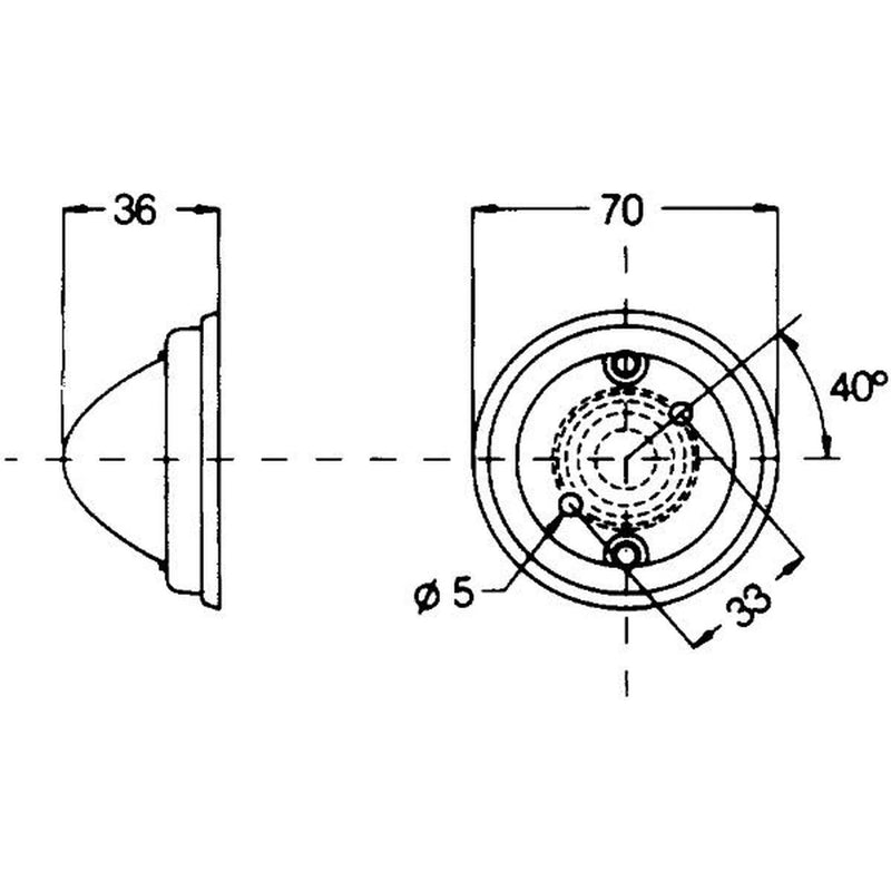 Hella Lamp Po 2PF Left 2PF 997 022-011 2PF 997 022-011
